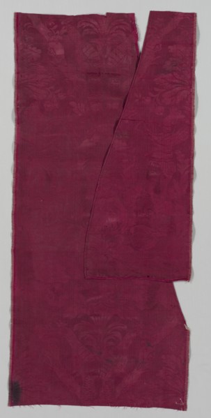 Length of Silk Damask, late 1600s. Creator: Unknown.