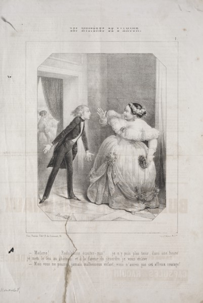 Les Mystères de lamour: No. 1. Creator: Joseph Guillaume Bourdet (French, 1799-1869).