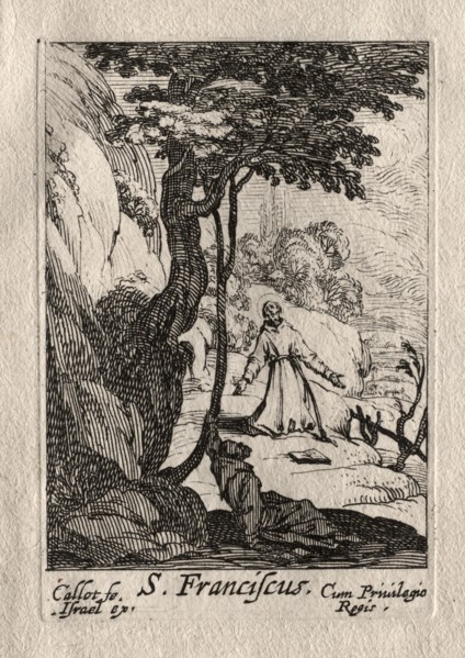 Les Penitents: St. François. Creator: Jacques Callot (French, 1592-1635).