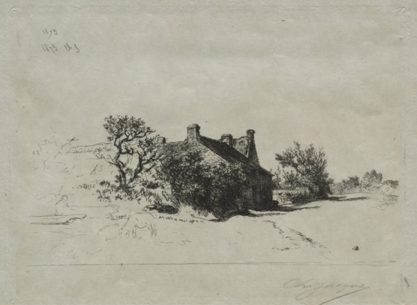 Les Petits Maisons Kercassier, 1875. Creator: Charles-Émile Jacque (French, 1813-1894).
