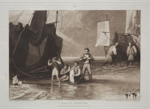 Liber Studiorum: Marine Dabblers. Creator: Joseph Mallord William Turner (British, 1775-1851).