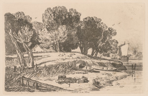 Liber Studiorum: Plate 8, Millbank on the Thames, 1838. Creator: John Sell Cotman (British, 1782-1842).