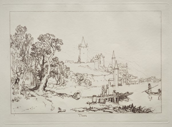 Liber Studiorum: Ville de Thun, Switzerland. Creator: Joseph Mallord William Turner (British, 1775-1851).