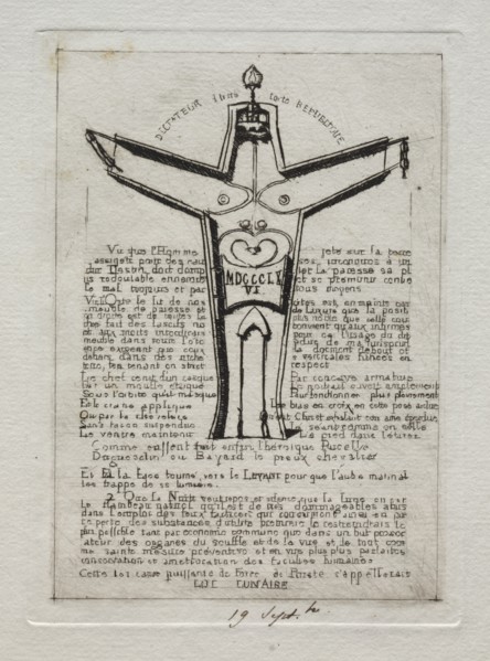 Lunar Law, 1866. Creator: Charles Meryon (French, 1821-1868).