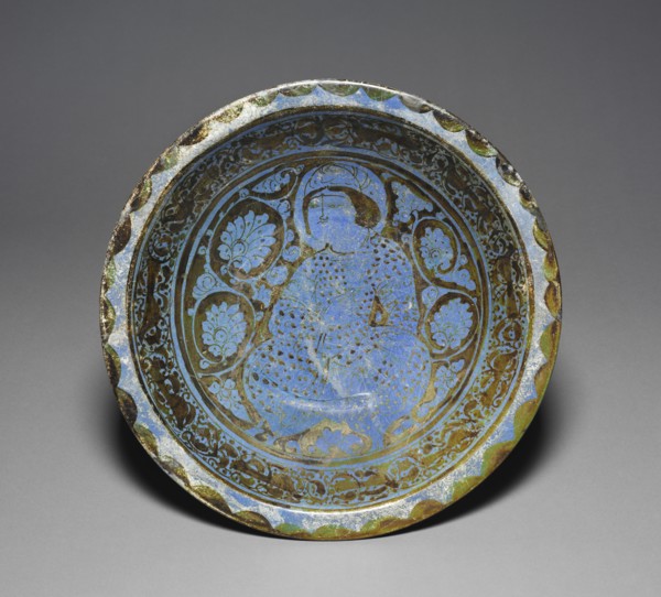 Luster Dish with Seated Prince, 1170-1220. Creator: Unknown.
