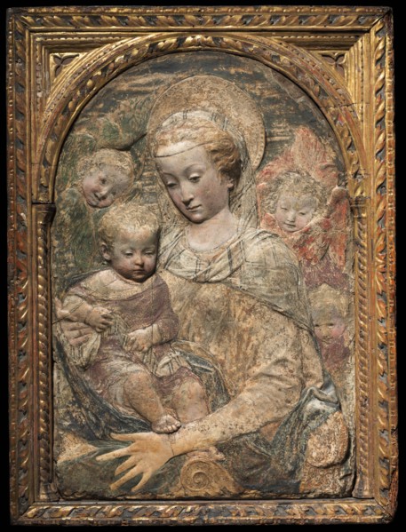 Madonna and Child, c. 1470. Creator: Antonio Rossellino (Italian, 1427-1479 ), workshop of.