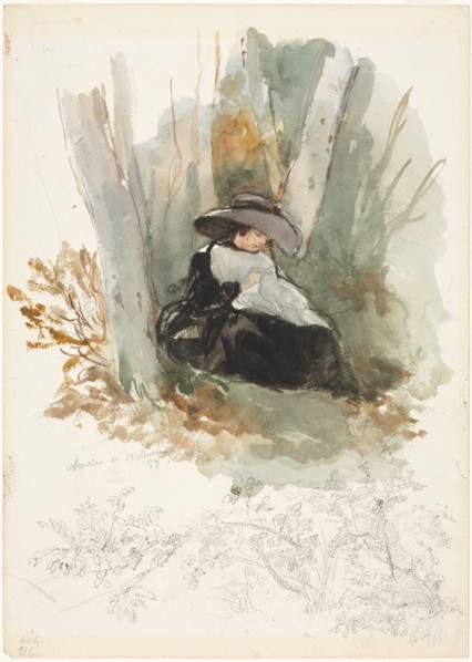 Marie à Bellevue, 1858. Creator: Louis-Joseph Gallait (Belgian, 1810-1887).