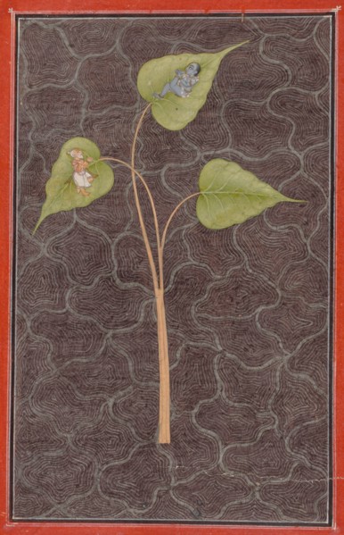 Markandeya Viewing Krishna in the Cosmic Ocean, c. 1680. Creator: Unknown.