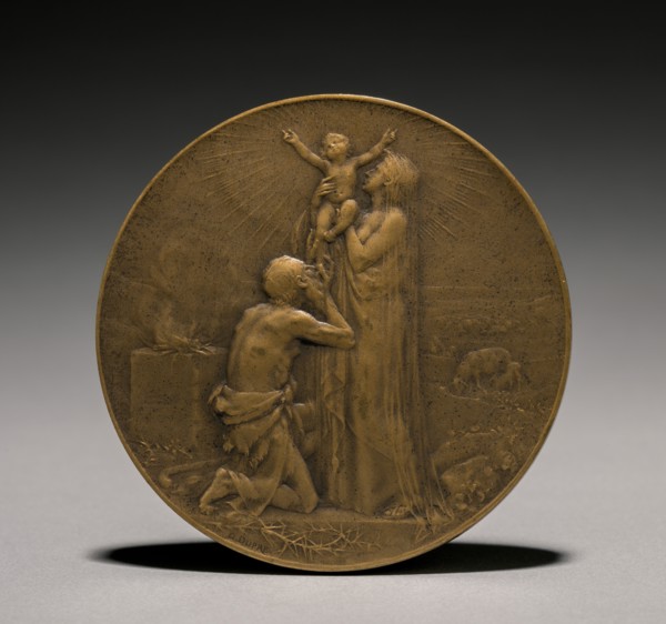 Medal (obverse), 1800s. Creator: Jules Dupré (French, 1811-1889).