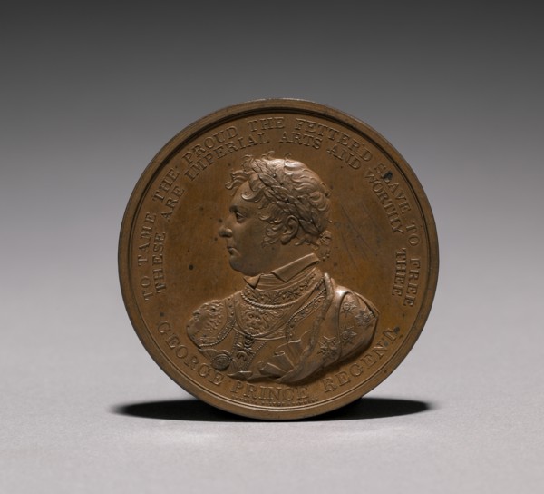 Medal: George, Prince Regent (obverse). Creator: Thomas Wyon (British, 1792-1817).