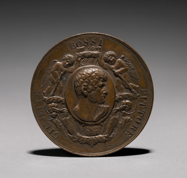 Medal: Guiseppe Rossi Pittore (obverse). Creator: Luigi Cossa (Italian, 1789-1867).