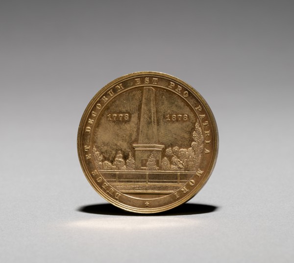 Medal: In Commemoration of the Battle and Massacre of Wyoming, 3 July 1778 (reverse), 1878. Creator: Unknown.