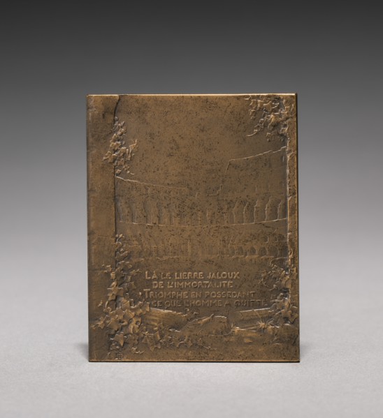 Medallion (reverse). Creator: Jules Dupré (French, 1811-1889).