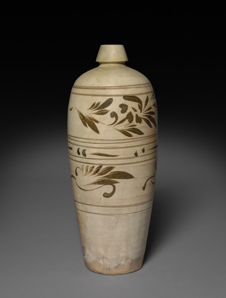 Meiping (Plum Blossom Vase): Cizhou Ware, 12th-13th Century. Creator: Unknown.