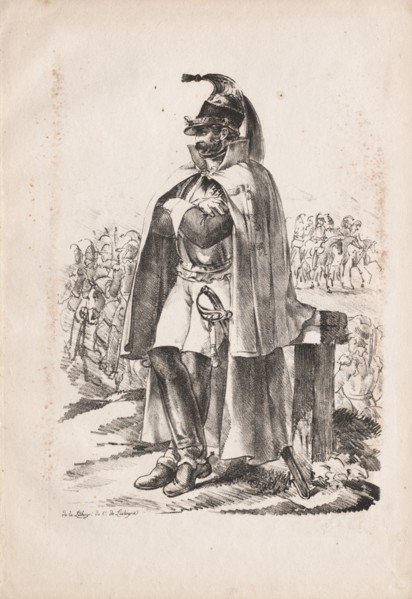 Military Costumes: Cavalry Man , 1814-1818. Creator: Nicolas Toussaint Charlet (French, 1792-1845).
