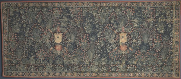 Millefleurs Tapestry with Medici Coat of Arms, 1520s. Creator: Unknown.