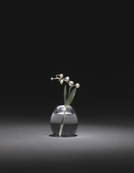 Miniature Lily of the Valley, late 1800s-early 1900s. Creator: House of Fabergé (Russian, 1842-1918), firm of.
