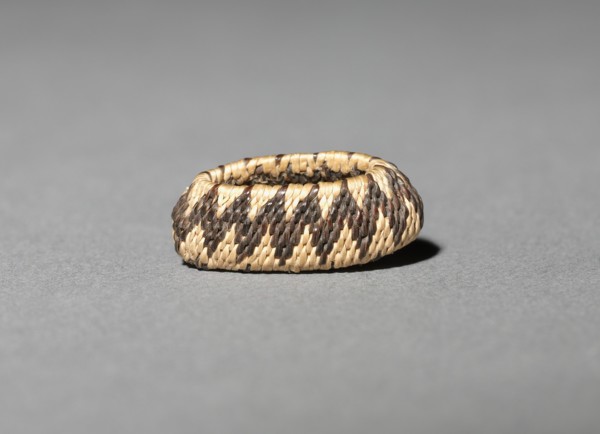 Miniature Rhomboidal Basket, late 1800s-early 1900s. Creator: Unknown.