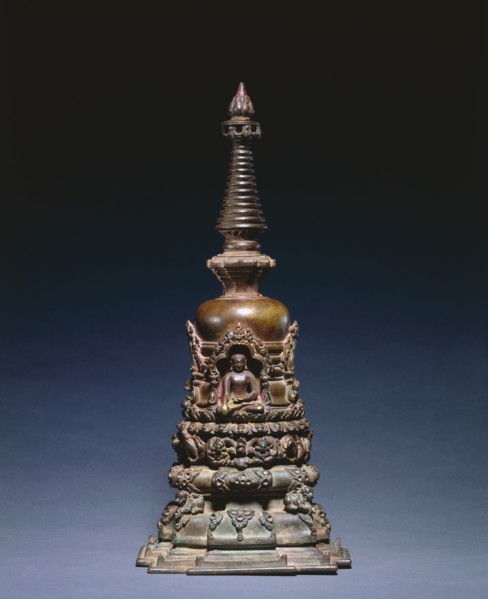 Miniature Votive Stupa, c. 1000s. Creator: Unknown.