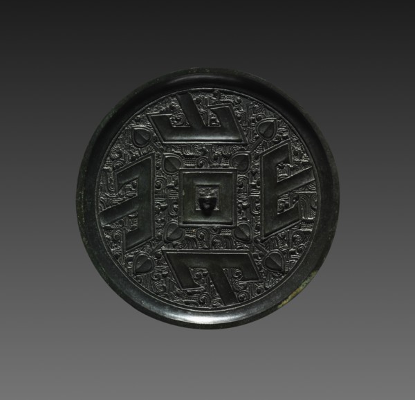Mirror with Four T's, 300s BC. Creator: Unknown.