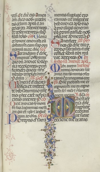 Missale: Fol. 260: Foliage with Fruit, 1469. Creator: Bartolommeo Caporali (Italian, c. 1420-1503).
