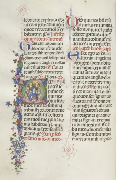 Missale: Fol. 322v: The Virgin among the Apostles and Saints, 1469. Creator: Bartolommeo Caporali (Italian, c. 1420-1503).