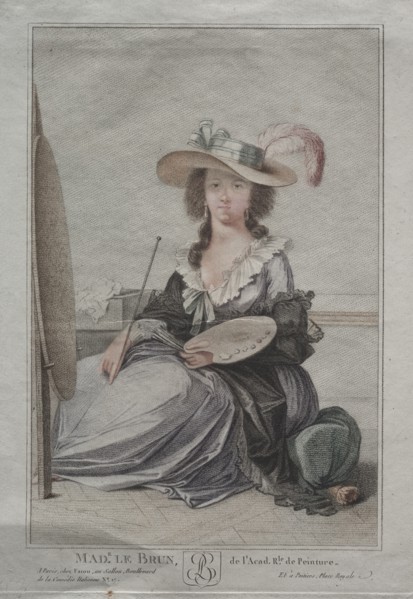 Mme Vigée Lebrun, c. 1800. Creator: Anonymous.