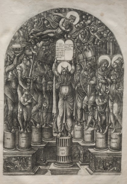 Moses Surrounded by the Patriarchs, before 1561. Creator: Jean Duvet (French, 1485-1561).