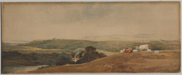 Mountains and Cattle. Creator: Peter De Wint (British, 1784-1849).