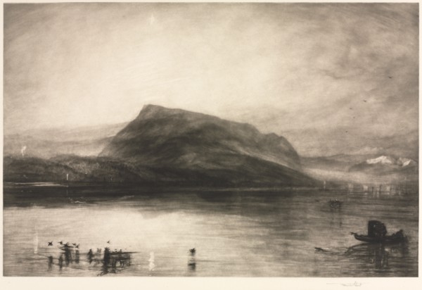 Mt. Rigi at Dawn, 1910. Creator: Frank Short (British, 1857-1945).