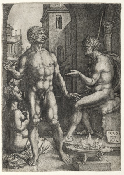 Mucius Saevola, 1530. Creator: Heinrich Aldegrever (German, 1502-1555/61).