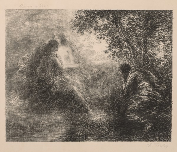Music and Poetry, 1883. Creator: Henri Fantin-Latour (French, 1836-1904).