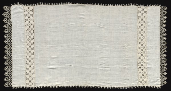 Needlepoint (Cutwork) and Bobbin Lace Cloth, 16th century. Creator: Unknown.