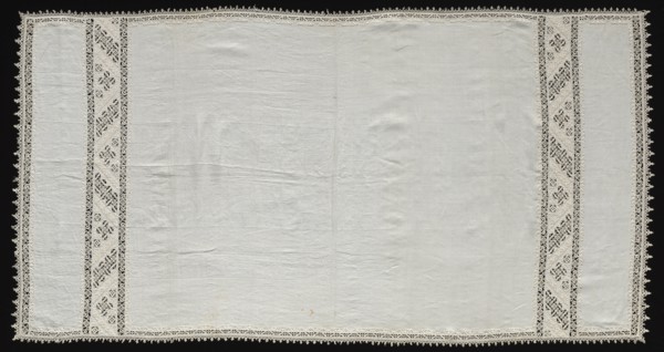 Needlepoint (Cutwork) and Bobbin Lace Cloth, 16th century. Creator: Unknown.