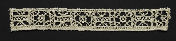 Needlepoint (Reticella) Lace Insertion, 17th century. Creator: Unknown.