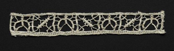 Needlepoint (Reticella) Lace Insertion, 17th century. Creator: Unknown.