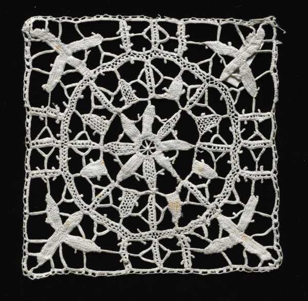 Needlepoint (Reticella) Lace Square, 16th-17th century. Creator: Unknown.