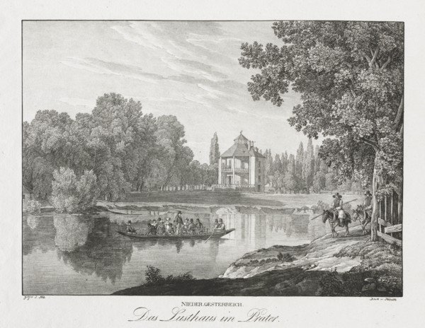 Nieder-oesterreich, Das Lusthaus im Prater. Creator: Jakob Alt (Austrian, 1789-1872).