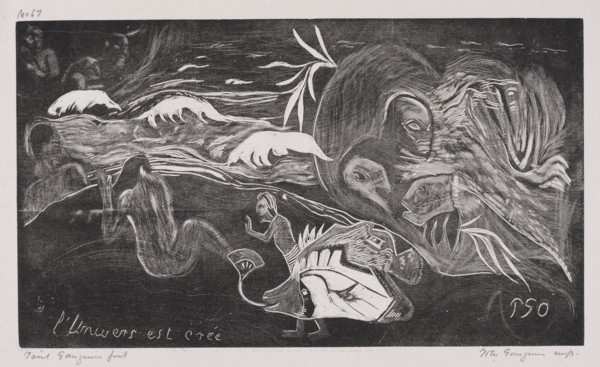 Noa Noa: LUnivers est créé (The Universe is Created), 1893-94. Creator: Paul Gauguin (French, 1848-1903).