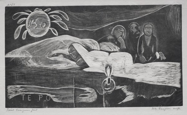 Noa Noa: Te Po (Eternal Night), 1893-94. Creator: Paul Gauguin (French, 1848-1903).