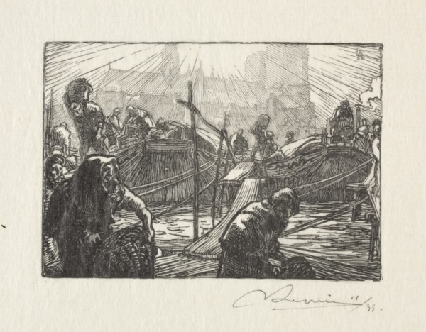 Notre Dame vue du Marché aux pommes . Creator: Auguste Louis Lepère (French, 1849-1918).