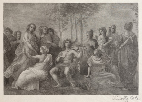 Old Italian Masters: Parnassus, 1888-1892. Creator: Timothy Cole (American, 1852-1931).