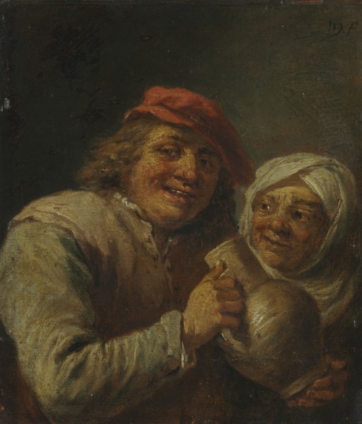 Old Man and Woman, 1700s. Creator: David Teniers (Flemish, 1610-1690), imitator of.