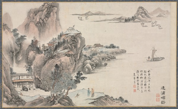 One of Eight Views of Xiao and Xiang Rivers, 1788. Creator: Tani Bunch? (Japanese, 1763-1841).