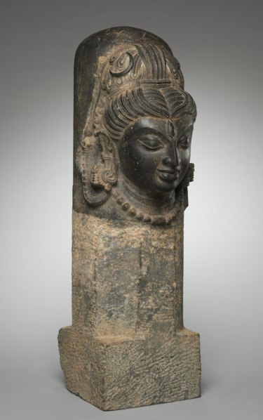One-Faced Linga (Ekamukhalinga), 600s-700s. Creator: Unknown.