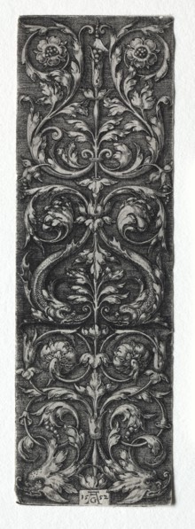 Ornament Design with Fishes, 1552. Creator: Heinrich Aldegrever (German, 1502-1555/61).