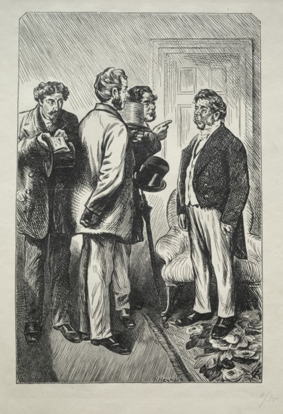 Our Christmas Turkey, Mr. Bobsby Concerned, 1868. Creator: Charles Samuel Keene (British, 1823-1891).