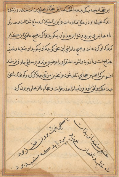 Page from Tales of a Parrot (Tuti-nama): text page, c. 1560. Creator: Unknown.