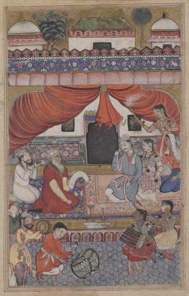 Page from Tales of a Parrot (Tuti-nama): Thirty-third night: Preparation for the marriage..., c. 156 Creator: Unknown.