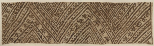 Painted Wrapping for Mummy, c.1100-1400 A.D.. Creator: Unknown.